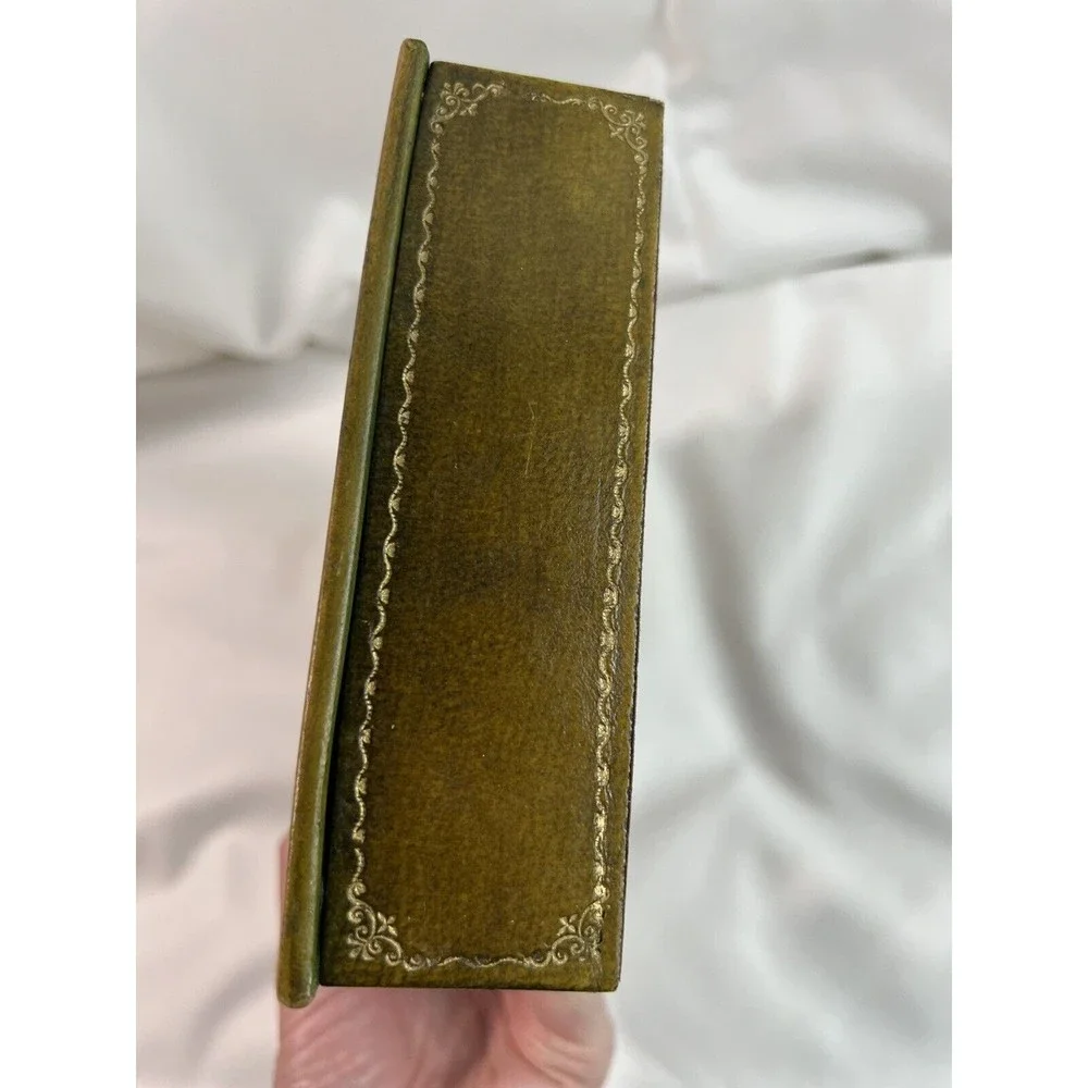 VTG Collectible‎ ceramic Unique Book Shape Jewelry/Decorative/business card Box